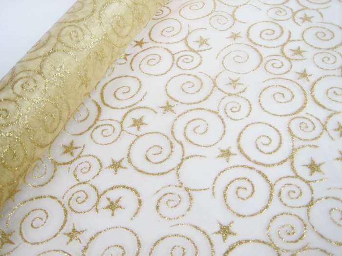 48cmx5m Organza Cloth Gift Wraps *Star