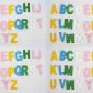 106pcs Coloured Wodden Capital Letter or Upper Case Embellishment