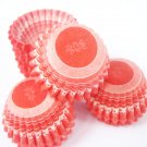 Bulk 1000pcs Mini Paper Cakecups Red and White Flora Prints