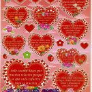 10 sheets BL065 Heart Shape Love Sticker for Scrapbooking