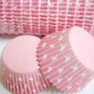 Bulk 1000pcs Pink Cake Cup Printed with White Dove US Standard Size