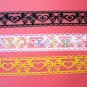 8rolls 24mm x 1m PVC Lace Tape Assorted Design and Colour