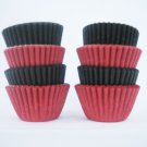 1000pcs Black and Red Mini Paper Cake Cup for Candy/Cookies/Petite/Cake 6cm