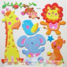 Big Puffy Sticker Baby Animal for Furniture Wall Nursery Kid Room Decoration DPT023