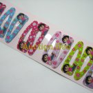 Wholesale 60pcs Dora Girl Snap Hair Clip 4.5cm (sitting_hole)
