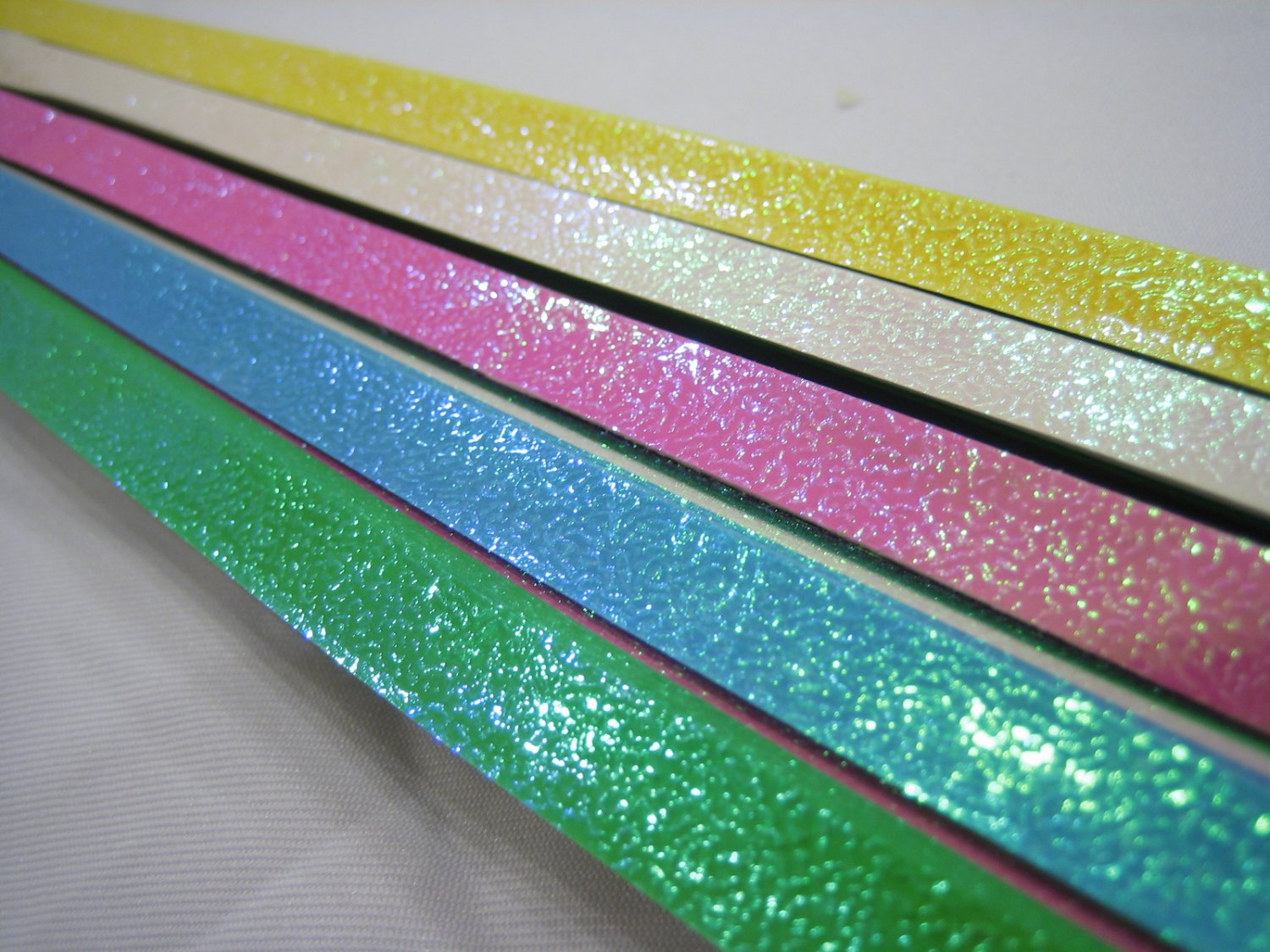 50pack X 90strips Pastel Shiny Pearlescent Origami Lucky