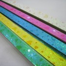 50pack X 90strips Pastel Heart Pearlescent Origami Lucky Wishing Star Paper Strips