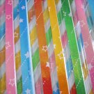 60 strips Shooting Star on Colour Tone Pearlescent Mix Colour Origami Folding Lucky Star Paper