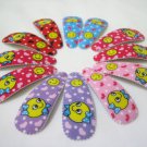 Wholesale 60pcs Smiley Girl Snap Hair Clip 4.5cm (bow_n/hole)
