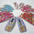 Wholesale 60pcs Barbie Girl Snap Hair Clip 4.5cm (sunflower_hole)