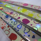 90B strips Colour Heart on Silver Paper Origami Lucky Wishing Star Paper Strips