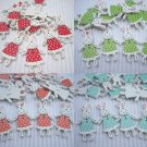 10pcs Mix Colour Wooden Button Rabbit Bunny