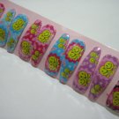 Wholesale 60pcs Smiley Girl Snap Hair Clip 4.5cm (2face_hole)