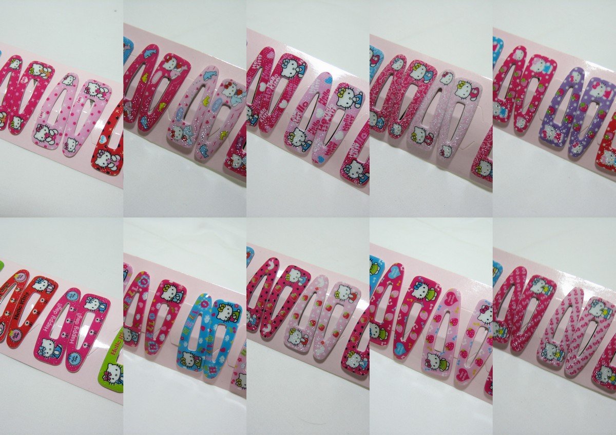 Wholesale 60pcs Hello Kitty Girl Snap Hair Clip 4.5cm (hole)