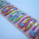 Wholesale 60pcs Flower Petunia Girl Snap Hair Clip 4.5cm (hole)