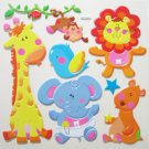 Big 3D BABY ANIMALS Wall Sticker Kid Room Decor
