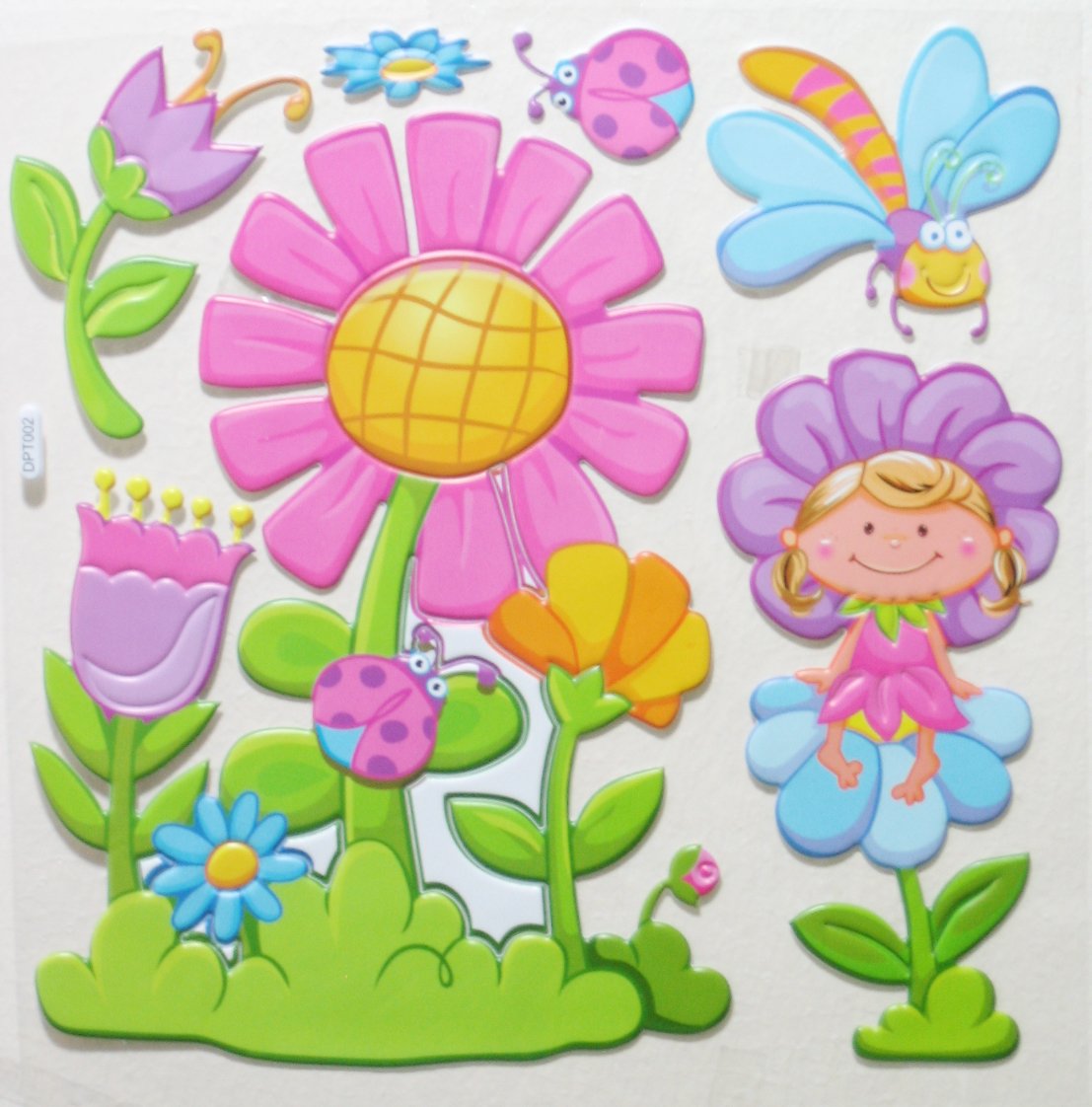 Big 3D FLOWER GARDEN Wall Sticker Kid Room Decor