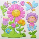 Big 3D FLOWER GARDEN Wall Sticker Kid Room Decor