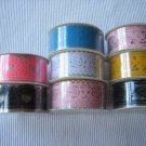8rolls 24mm x 1m PVC Lace Tape Assorted Design and Colour