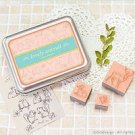 DIY Korean Foam and Rubber Stamp Lovely Animal 12pcs set in Tin Box