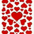 10 sheets C134 Heart Shape Love Removable A4 Sticker
