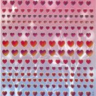 10 sheets BL309 Heart Shape Love Removable A4 Sticker