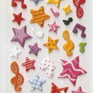 316B Cute Kawaii Assorted Star and Bow Small Puffy Sticker FREE SHIPPING