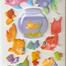 Fishy Wishy Small Puffy Sticker #L02d