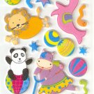 Circus Fun Small Puffy Sticker #L04d