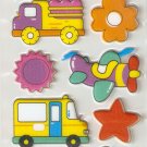 Transportation Small Puffy Sticker #H03d