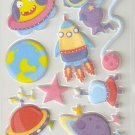 Outer Space Small Puffy Sticker #H03b