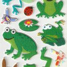 Small Puffy Sticker Frog #H08d