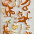 Monkey Around Small Puffy Sticker #H15b