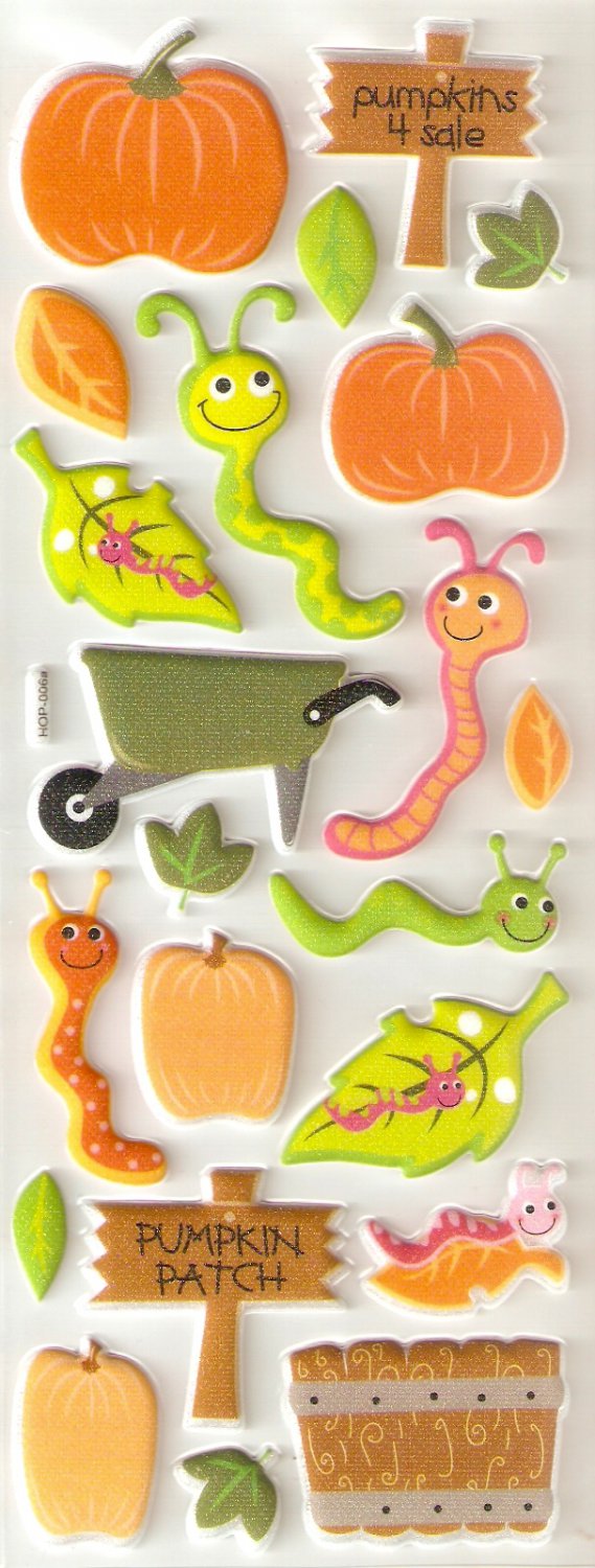 Pumpkin Patch Small Puffy Sticker#H06a
