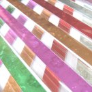 80 strips EMBOSSED Mix Colour Origami Folding Lucky Star Paper Strips 80A