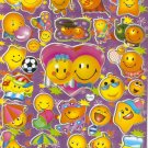 10 sheets #C034 SMILEY FACE Removable A4 Sticker