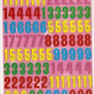 10 sheets #BL267 NUMBER Removable A4 Sticker