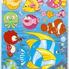 10 sheets DL003 Cartoon Fish A4 Sticker for Scrapbooking etc
