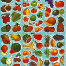 10 sheets ASSORTED FRUIT Sticker #H006