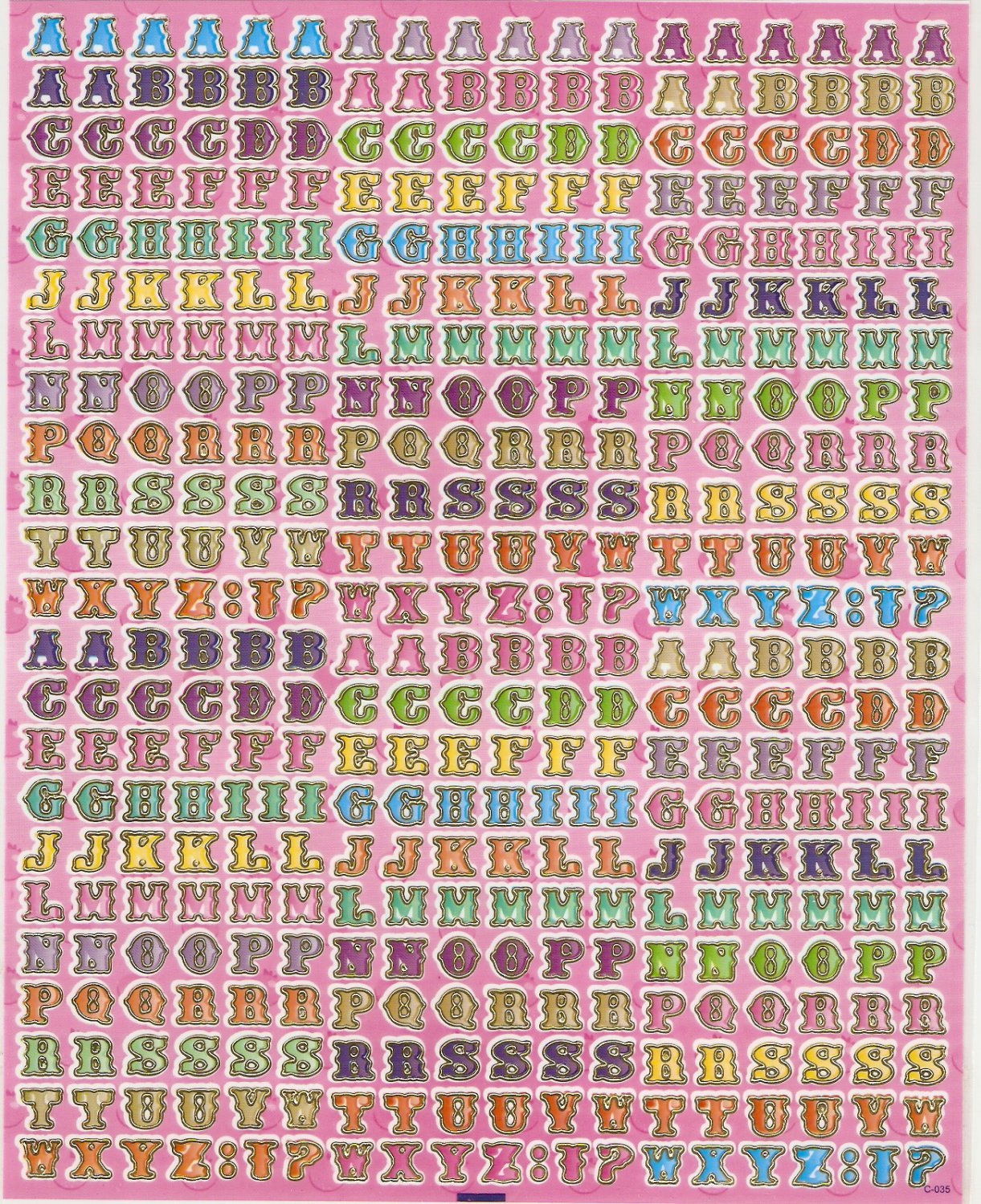 Letters Or Alphabets