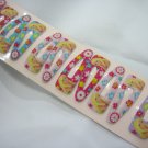 Wholesale 60pcs Barbie Girl Snap Hair Clip 4.5cm (lemon_hole)