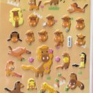 GZA1030 Story of Horse Mini Puffy Sticker FREE SHIPPING