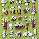 GZA1032 Story of Panda Mini Puffy Sticker FREE SHIPPING