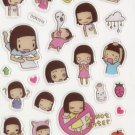 DON1019 Best Friends Mini Epoxy Sticker FREE SHIPPING