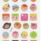 DON1003 Kids Faces Mini Epoxy Sticker FREE SHIPPING