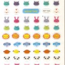 KDT1022 Animal Face Mini Epoxy Sticker FREE SHIPPING