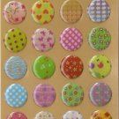 QIQ1009 Round Decals Mini Epoxy Sticker FREE SHIPPING