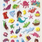 HAP1027 Animal Sea Mini Puffy Sticker FREE SHIPPING