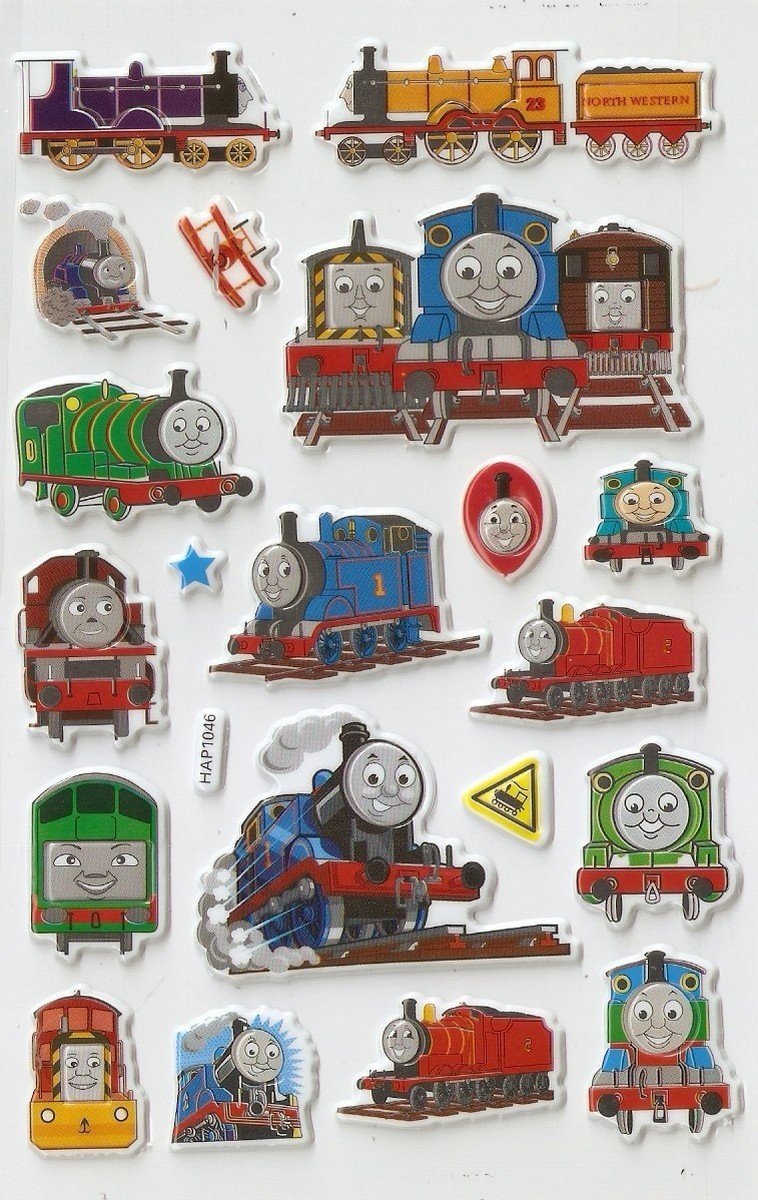 HAP1046 Thomas Trian Mini Puffy Sticker FREE SHIPPING