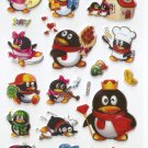 HAP1054 Animal Penguin Mini Puffy Sticker FREE SHIPPING